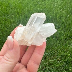 Natural Clear Quartz Crystal Cluster - Raw Point Specimen From Madagascar